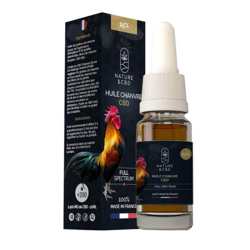 HUILE CBD 15% BIO - NATURE ET CBD