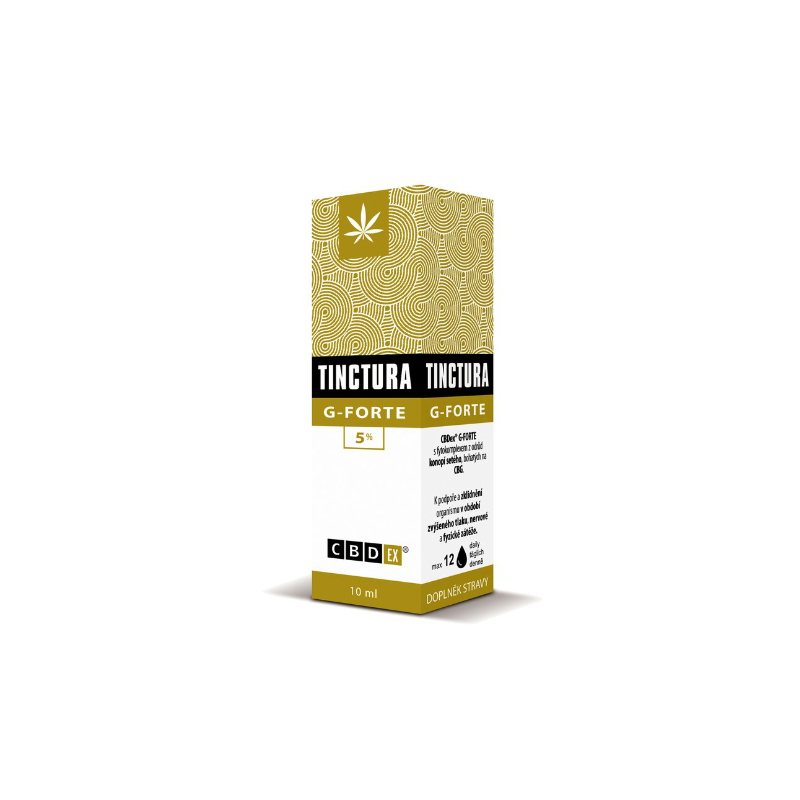 Huile CBD Tinctura G-FORTE 5% 10ml