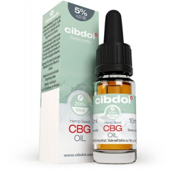 Huile CBG CBD Cibdol 5%, 500 et 250 mg, 10 ml