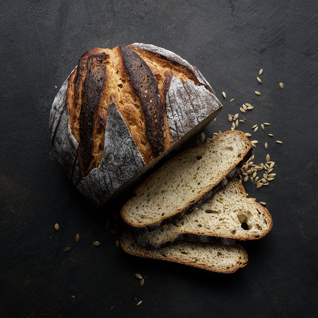 pain a la farine de chanvre et graines de sesames